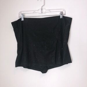 Shein Women’s 2XL Black Glitter Skort